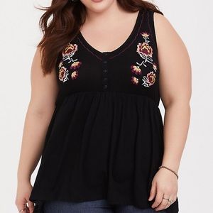 Torrid babydoll tank
